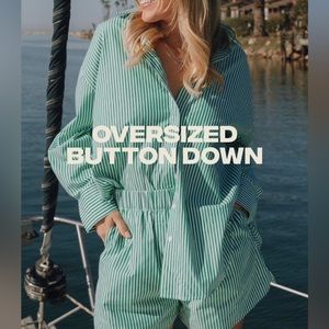 DAILY DRILLS Oversized Button Down M/L